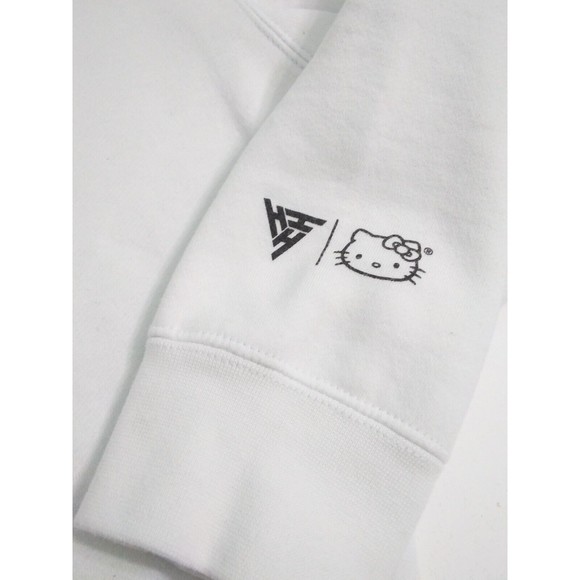 Hello Kitty Size Large Hypland X Car Break Sanrio White Hoodie Sweatshirt - Picture 5 of 12